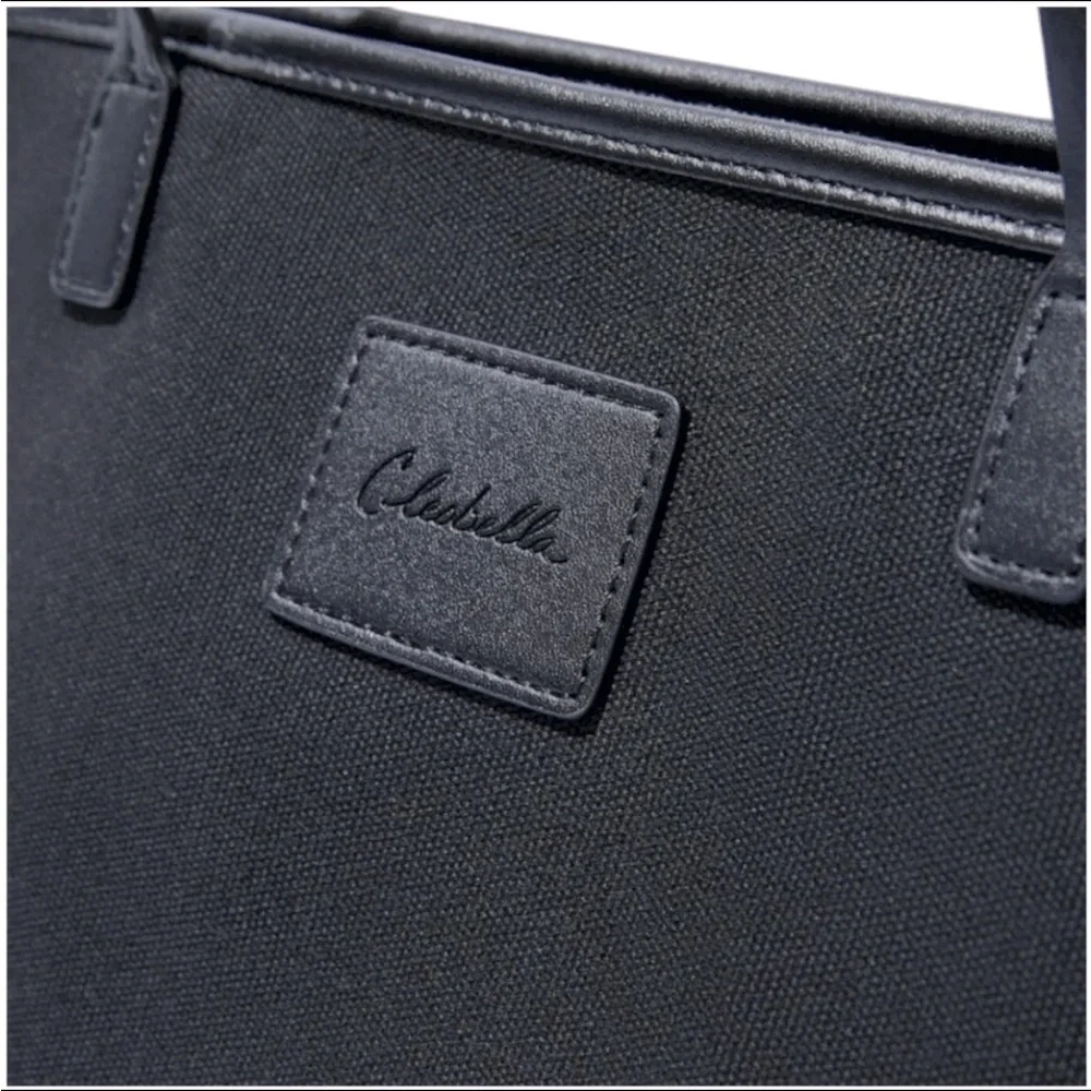 Cleobella Canvas Large Black Tote Bag